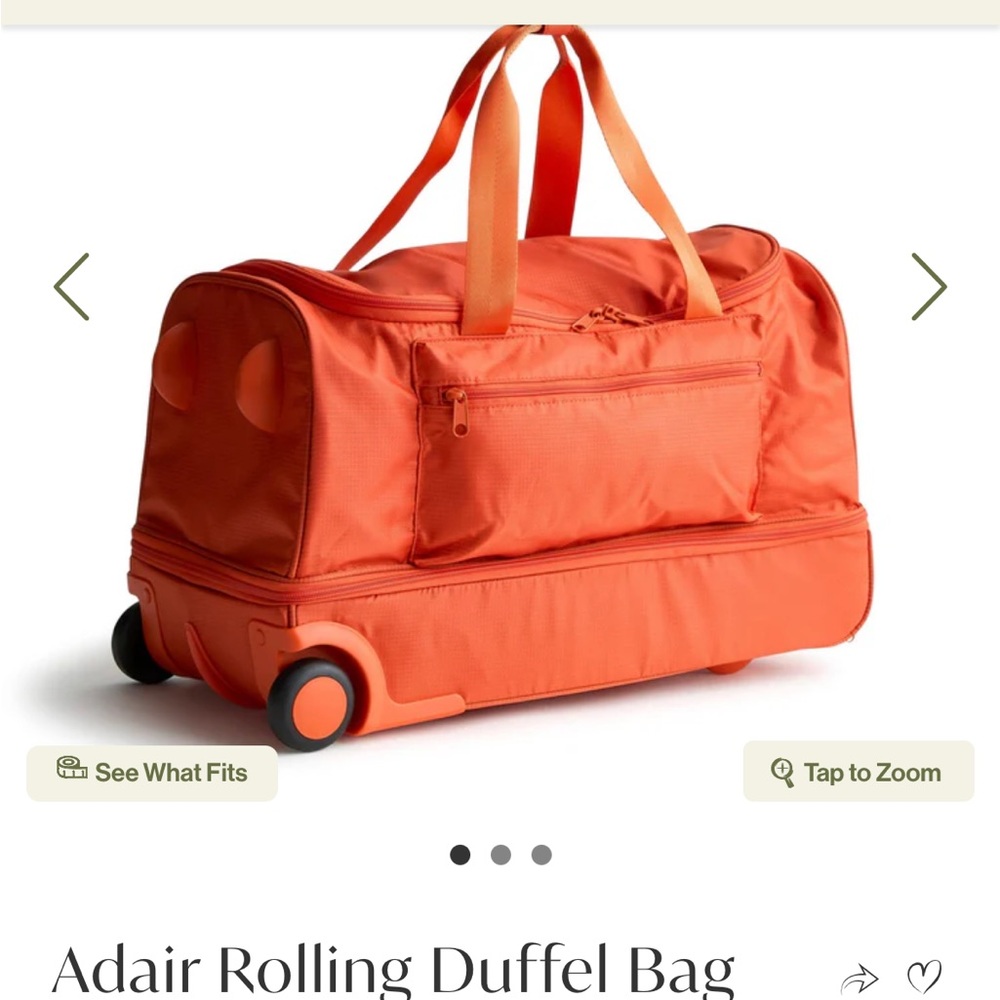 Vera Bradley Adair Rolling Duffel Bag